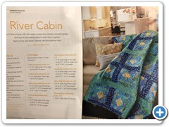 River Cabin, designed and pieced by Natalie Crabtree- Love of Quilting Magazine